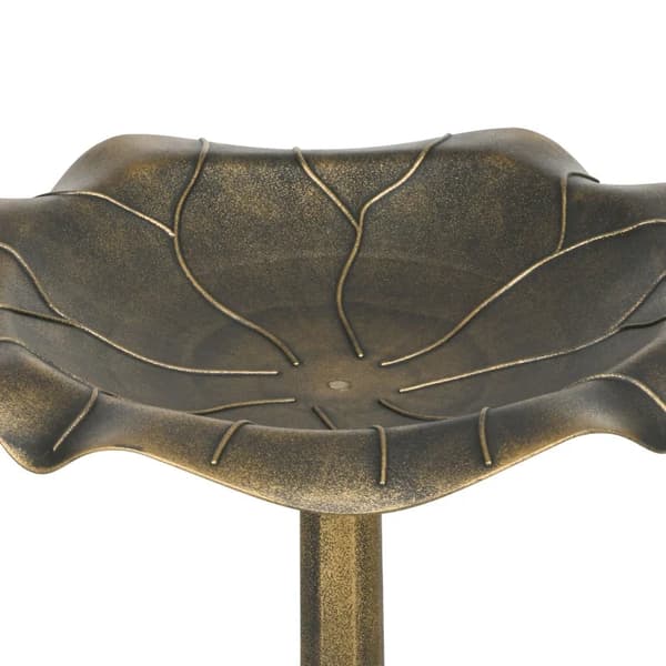 Rootz Bird Bath - Vesikaukalo - Vintage Design - Vakaa pohja - Talvenpitävä - Muovi - Pronssi - Ø50 x 71H cm