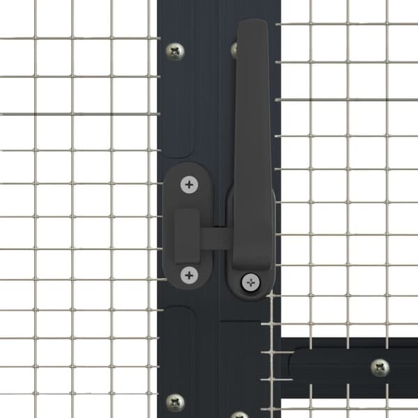 vidaXL Aviaario antrasiitti 1,79x4x1,85 m alumiini