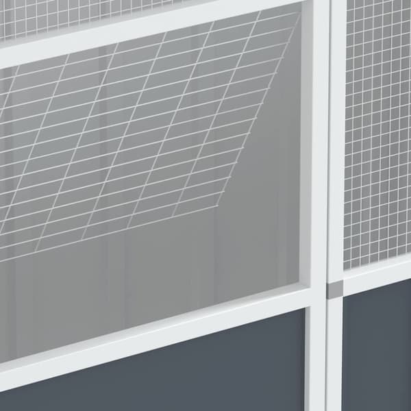 vidaXL fuglebur 115x78x200 cm galvaniseret stål antracitgrå