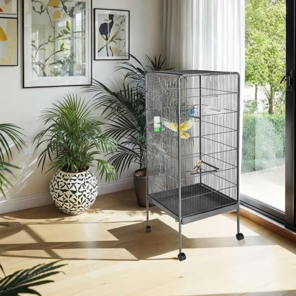 Fuglebur i sølv-anthracit 146cm - anthrazit