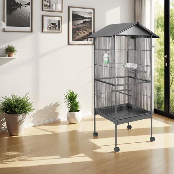 Fågelbur 162cm hög - antracit