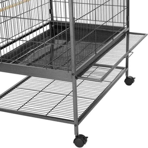 Fågelbur 131cm hög - antracit