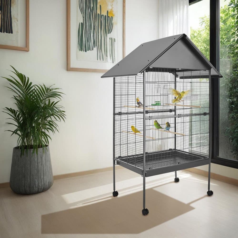 Fågelbur 168cm hög - antracit