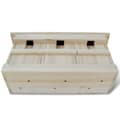 Miniatyrbillede 2 af 4: vidaXL spurvehuse 2 stk. træ 44 x 15,5 x 21,5 cm