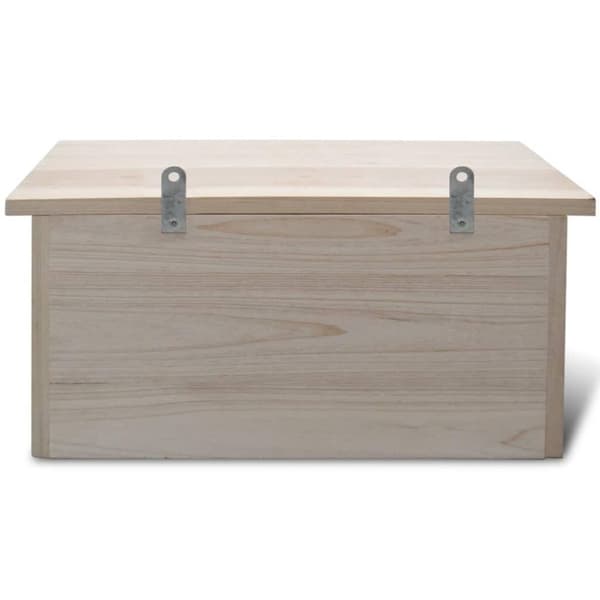 vidaXL Fågelholkar 2 st trä 44x15,5x21,5 cm