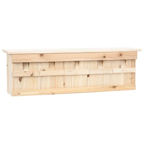 vidaXL spurvehus med 5 rum 68x15x21 cm fyrretræ