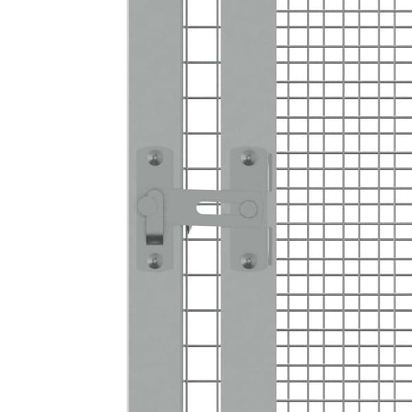 vidaXL fuglebur 213,5x217,5x211,5 cm galvaniseret stål grå