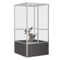 Miniatyrbilde 2 av 6: vidaXL Fuglebur antrasitt 111x107x211,5 cm galvanisert stål