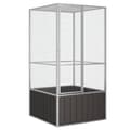 Miniatyrbilde 1 av 6: vidaXL Fuglebur antrasitt 111x107x211,5 cm galvanisert stål