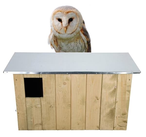Esschert Design Tawny Birdhouse, 85,5 x 37,3 x 44,3 cm
