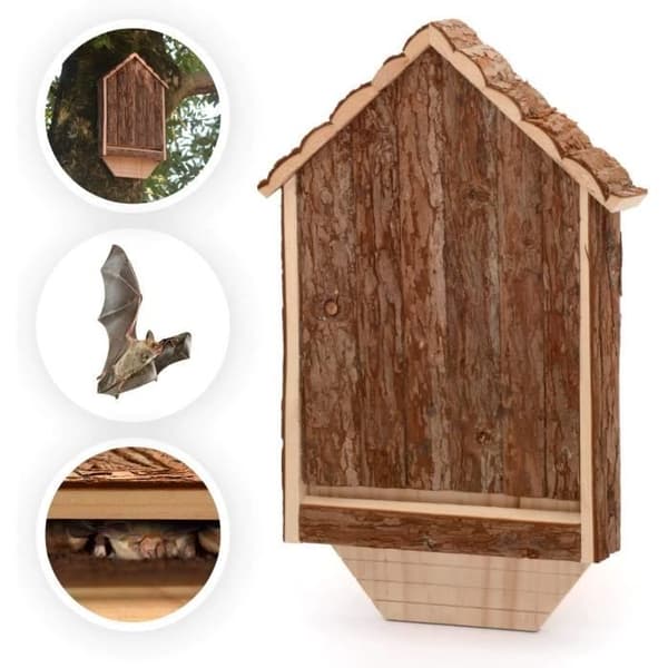 trä fladdermus presenning för utomhus habitat hus hotell viloläge hus för trädgård