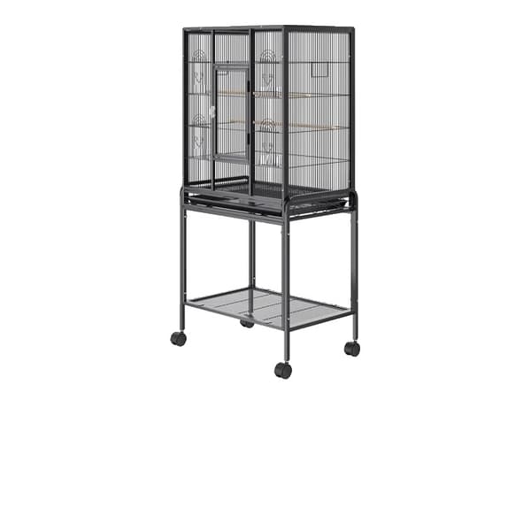 Lintuhäkki, suuri koko, pyörivä teline, 31,1 x 20,1 x 52 tuumaa 24 x 17 x 54 inch