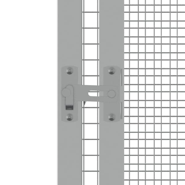 vidaXL Lintuhäkki harmaa 302,5x324,5x211,5 cm galvanoitu teräs -  Lintuhäkit & -telineet