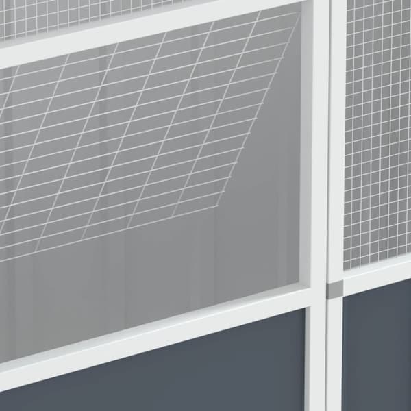 vidaXL fuglebur 115x78x200 cm galvaniseret stål antracitgrå -  Fuglebure & stativer