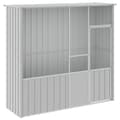 Pikkukuva 3 / 7: vidaXL Lintuhäkki harmaa 215x78x200 cm galvanoitu teräs -  Lintuhäkit & -telineet