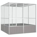 Pikkukuva 2 / 7: Lintuhäkit & -telineet - Living Lintuhäkki harmaa 213,5x217,5x211,5 cm galvanoitu teräs