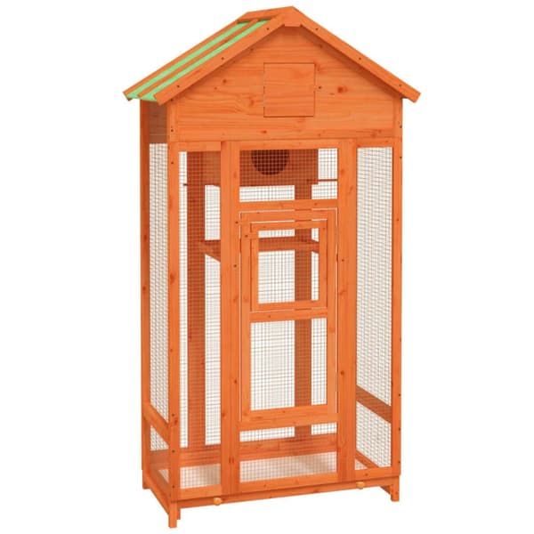 Lintuhäkit & -telineet - Living Lintuhäkki ruskea 91,5x53x170 cm täysi mänty