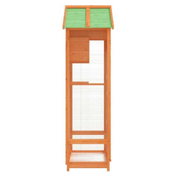 Fågelburar & ställningar - Living Fågelhus brun 91,5x53x170 cm massiv furu