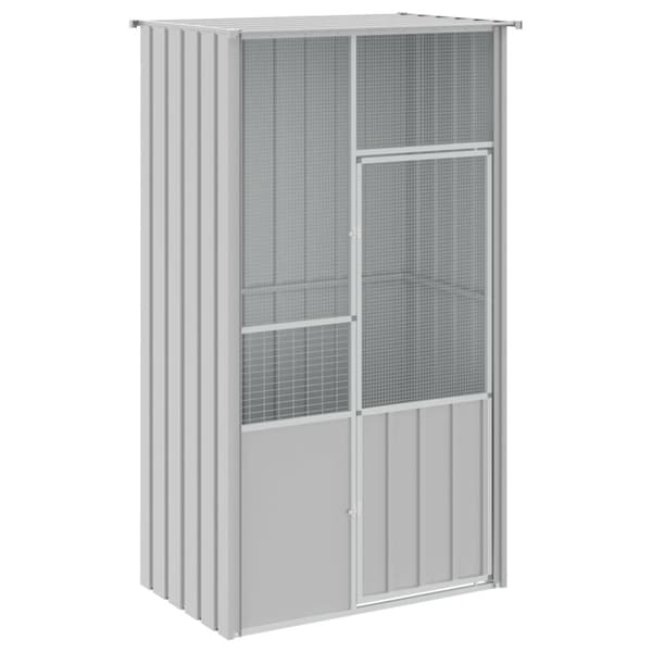 Fuglebure & stativer - Living fuglebur 115x78x200 cm galvaniseret stål grå