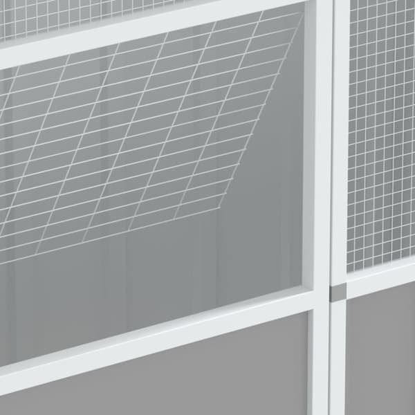 Fuglebure & stativer - Living fuglebur 115x78x200 cm galvaniseret stål grå