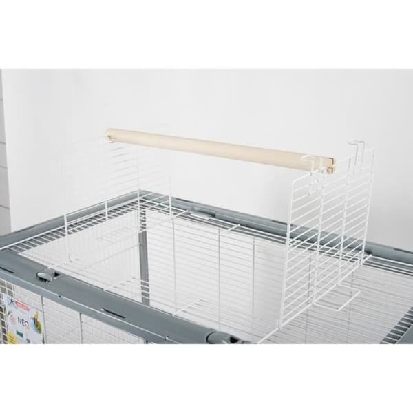 Neo Jili upphöjd bur för fåglar - ZOLUX - L 78 x D 47,5 x H 112 cm - Grå