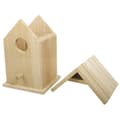 Miniatyrbild 2 av 4: Rayher Hobby Rayher fågelholk i FSC-mixat trä 12,5 x 10 x 17 cm 2 stycken - 62291000