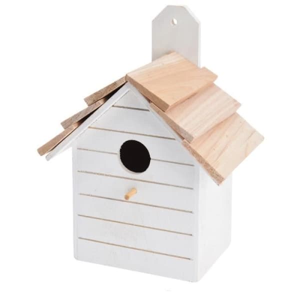Trä holk - 16 x 22 cm - Slumpmässig färg - för små lokala fåglar