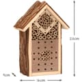 Miniatyrbild 2 av 4: CKB LTD Naturligt trä Insektshotell för bin Nyckelpiga Butterfly Shelter Bo Trädgård Utomhus Habitat Hem Exteriör 16x9x23cm