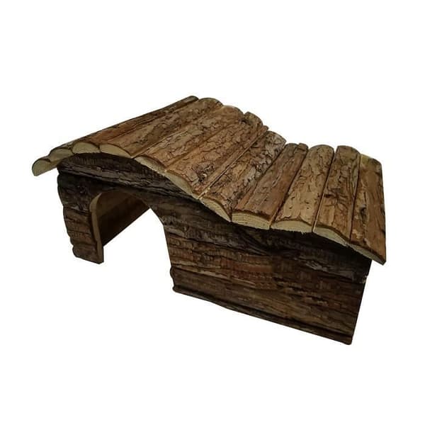 Dehner Elliot Rodent House ca. 43 x 28 x 22 cm, naturligt granträ, L - 4203816