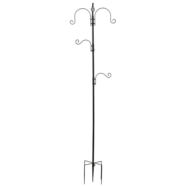 Fågelmatningsstation, 54.5x54.5x208 cm, Svart