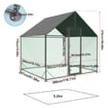 Miniatyrbillede 2 af 2: Udendørs hønsehus, ramme i højstyrkestål, gå-inde design,L