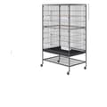 Miniatyrbillede 1 af 2: Fuglebur, Stor Størrelse, Rullende Stativ, 31,1 x 20,1 x 52 tommer