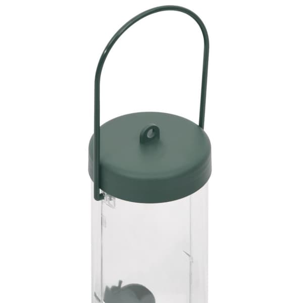 vidaXL foderautomater til fugle 3 stk. 17x17x32 cm mørkegrøn