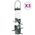 Miniatyrbillede 1 af 8: vidaXL foderautomater til fugle 3 stk. 17x17x32 cm mørkegrøn