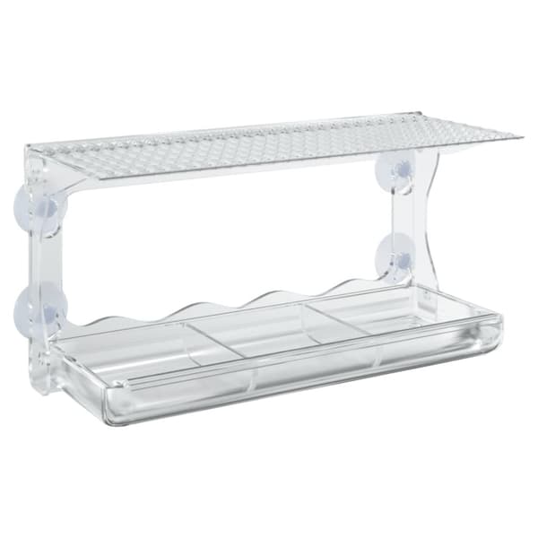 vidaXL Fågelmatare för fönster 2 st akryl 30x12x15 cm -  Fågelmatare