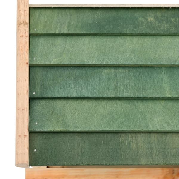 The Living Store foderhus til fugle 35x29,5x21 cm massivt træ -  Foderautomater til fugle