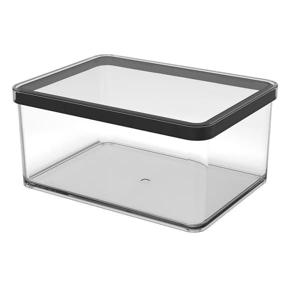 Hinkbehållare Rotho Svart Transparent