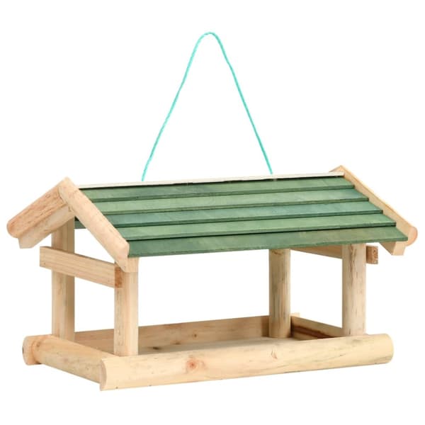 Fågelmatare massivt trä 35x29,5x21 cm