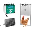 Miniatyrbillede 1 af 2: Automatisk Hønsehus Døråbner, Timer og Lysføler, Solbatteri Drev, Vandtæt,EU STIK, batteri solenergi
