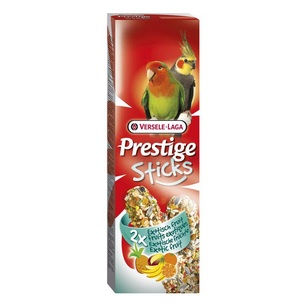 KRÄCKER STOR PARAKIT 2ST EXOTIC FRUKT 140GR