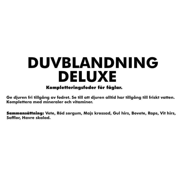 DUVBLANDNING DELUXE 5KG