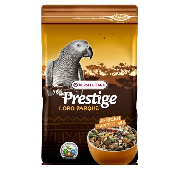 Loro Parque Afrikansk papegøyeblanding beriket frøblanding med ekstruderte VAM-pellets 1 kg, Prestige