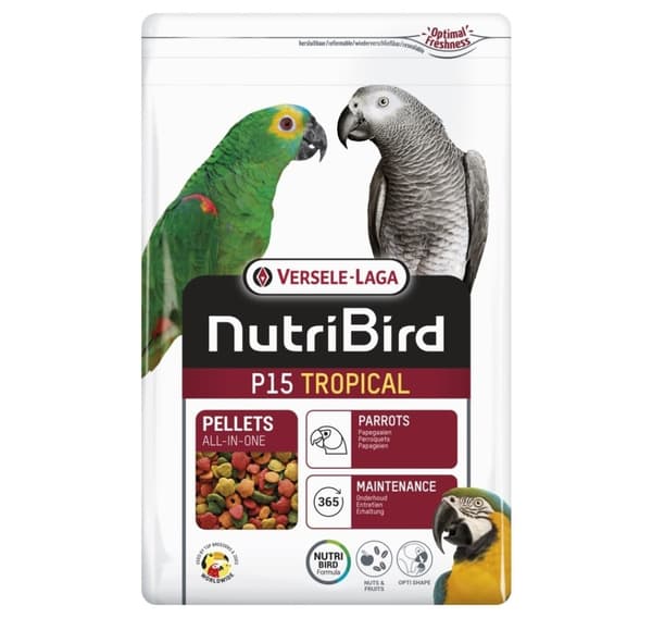 NutriBird P15 Tropical 1,0 kg papegøye