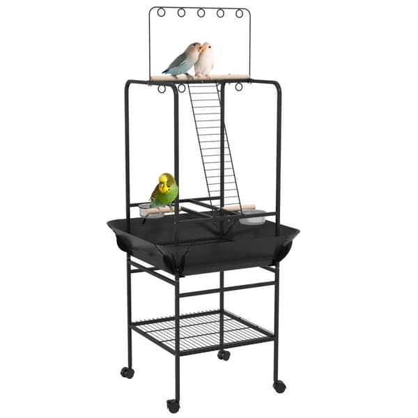 Rootz Bird Playground On Penels - Avian Activity Center - Parrot PlayStand - Kannettava hauska - 62,5 cm x 62,5 cm x 155 cm