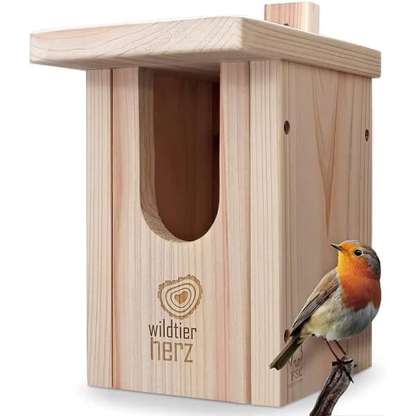I Bird Nesting Box Robin Massivt trä Skruva ner Bird Nesting Box