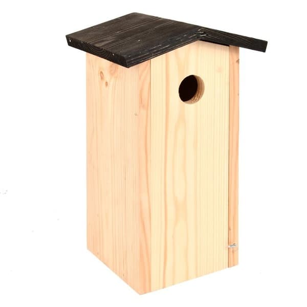 Fågelholk - Esschert Design - Talgoxe - Furu - Svart tak - Litet djur