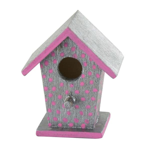 Fågelholk att ställa 4,5x3,5x2,5 cm 2 stycken