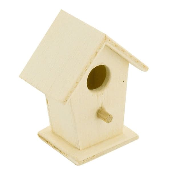 Fågelholk att ställa 4,5x3,5x2,5 cm 2 stycken