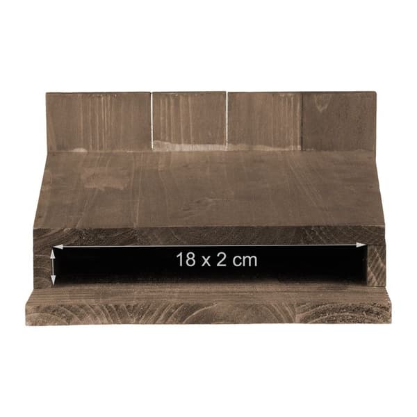 Relaxdays Fladdermusbox, stort skydd för fladdermöss, HxBxD: 37 x 22 x 12,5 cm, fågelhus, trä, brun