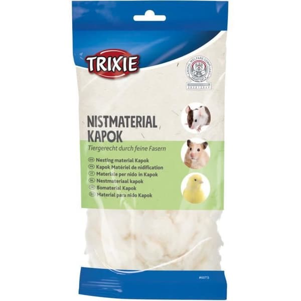 Kapok bomaterial - Märke - Vikt 40g - För gnagare